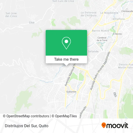 Distrilujos Del Sur map