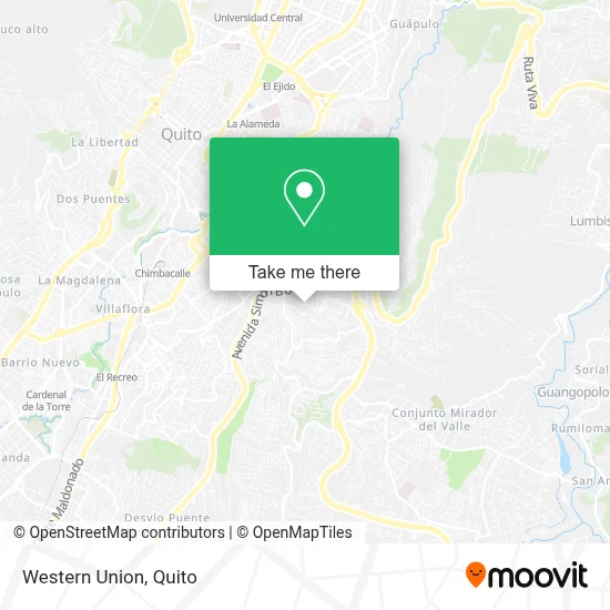 Western Union map