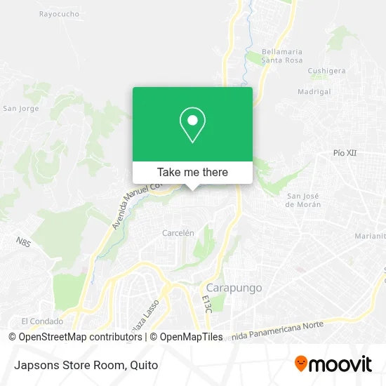 Japsons Store Room map