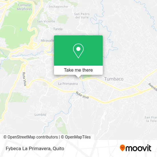 Fybeca La Primavera map