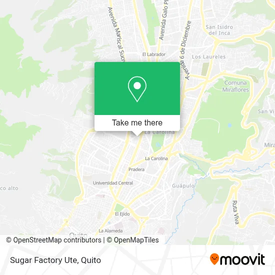 Sugar Factory Ute map
