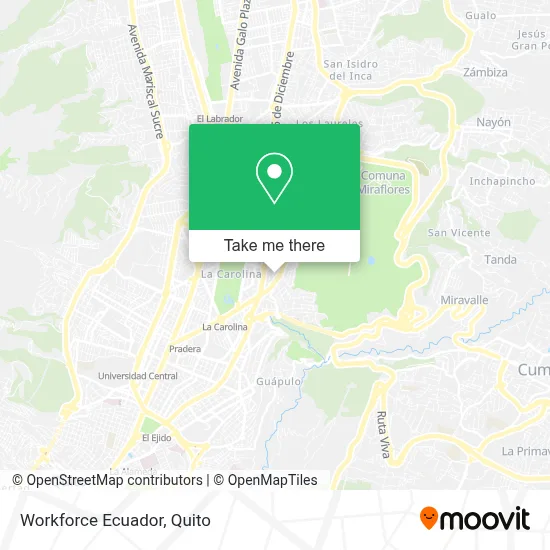 Workforce Ecuador map
