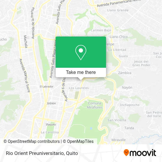 Rio Orient  Preuniversitario map