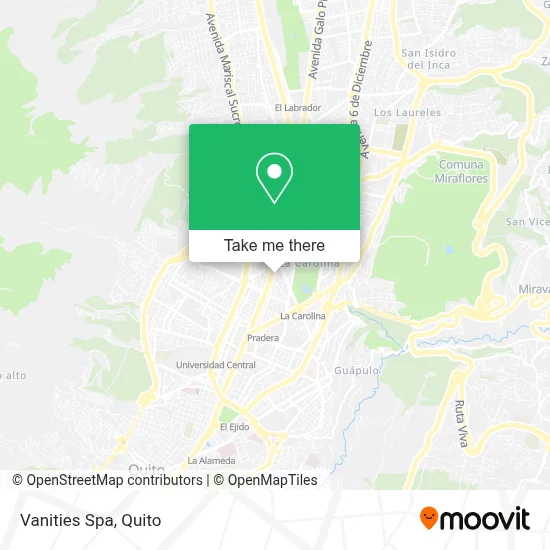 Vanities Spa map