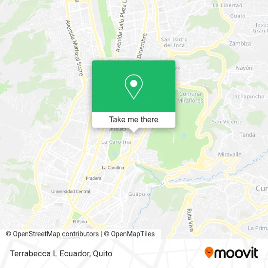 Terrabecca L Ecuador map