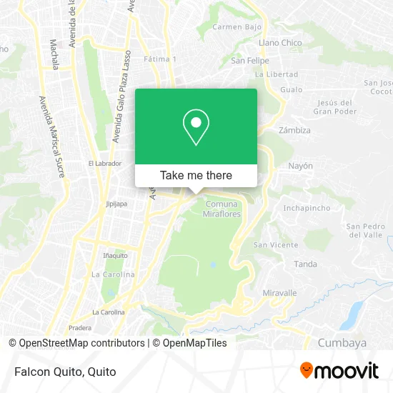Falcon Quito map