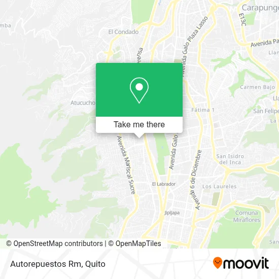 Autorepuestos Rm map