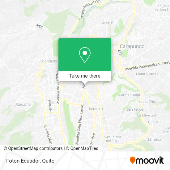 Foton Ecuador map