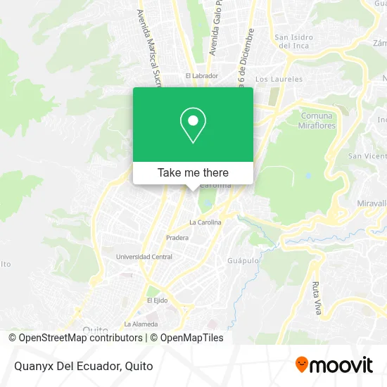 Quanyx Del Ecuador map