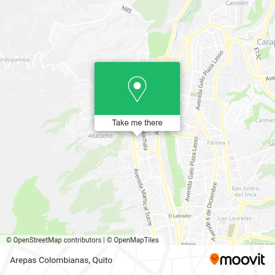 Arepas Colombianas map