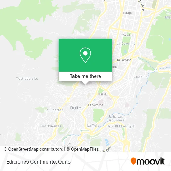Ediciones Continente map
