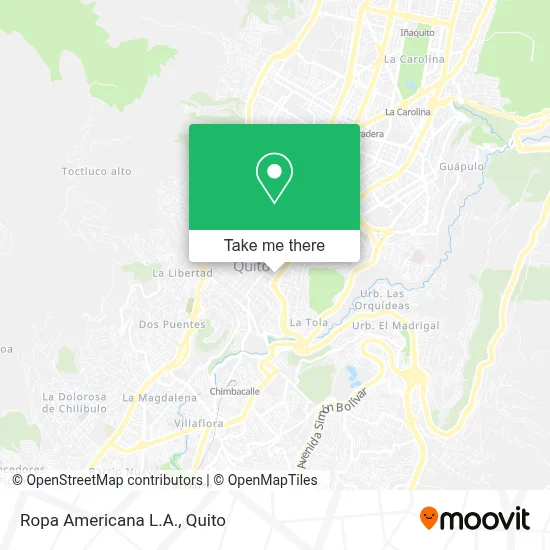 Ropa Americana L.A. map