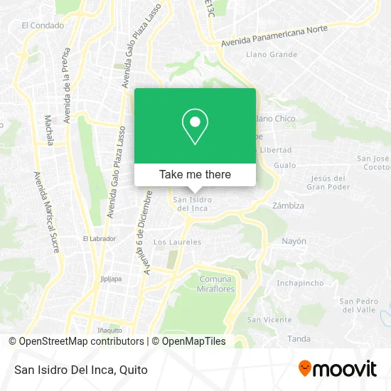 San Isidro Del Inca map