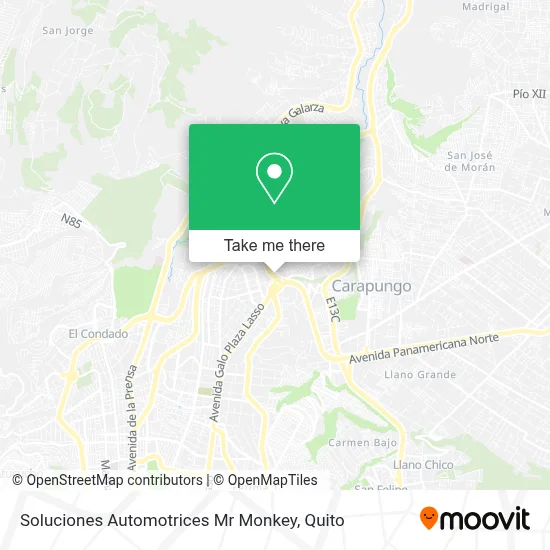 Soluciones Automotrices Mr Monkey map
