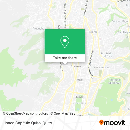 Isaca Capítulo Quito map