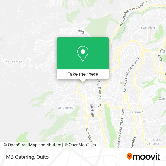 MB Catering map