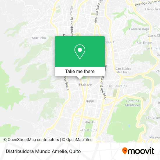 Distribuidora Mundo Amelie map