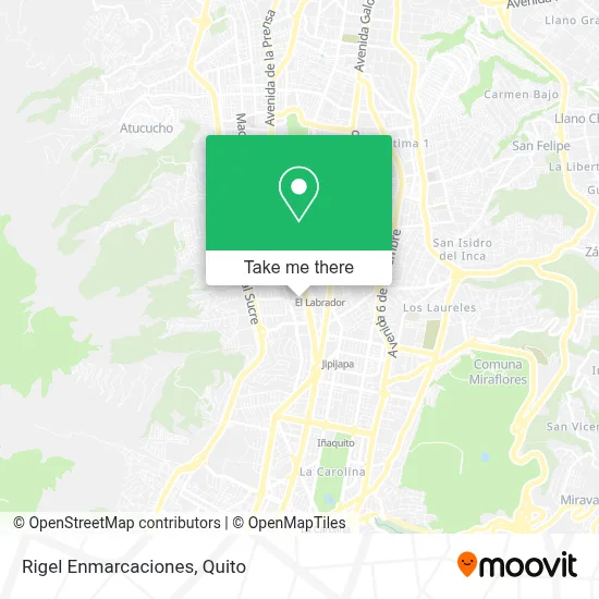 Rigel Enmarcaciones map