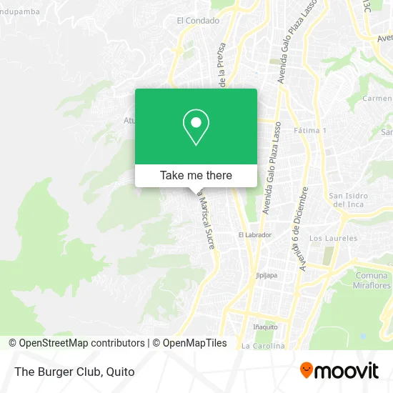 The Burger Club map