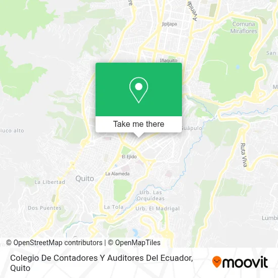 Colegio De Contadores Y Auditores Del Ecuador map