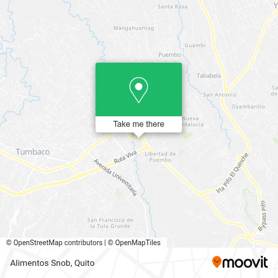 Alimentos Snob map