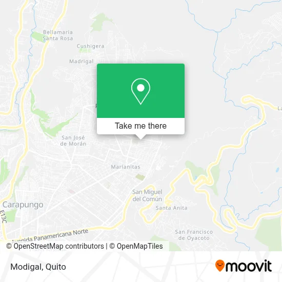 Modigal map