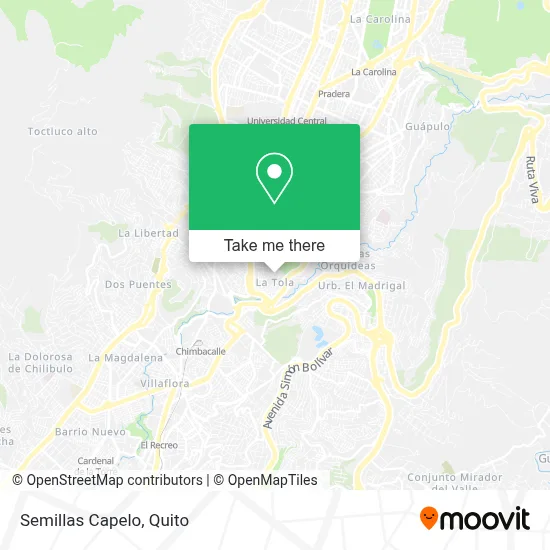 Semillas Capelo map