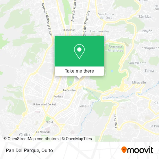 Pan Del Parque map