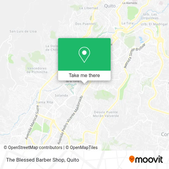 The Blessed Barber Shop map