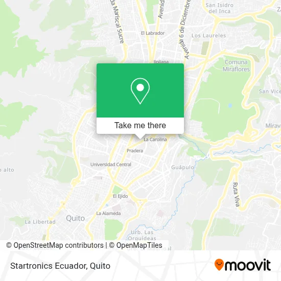 Startronics Ecuador map