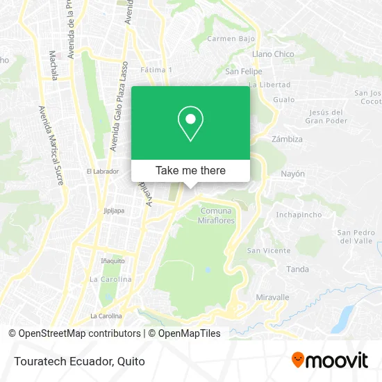 Touratech Ecuador map