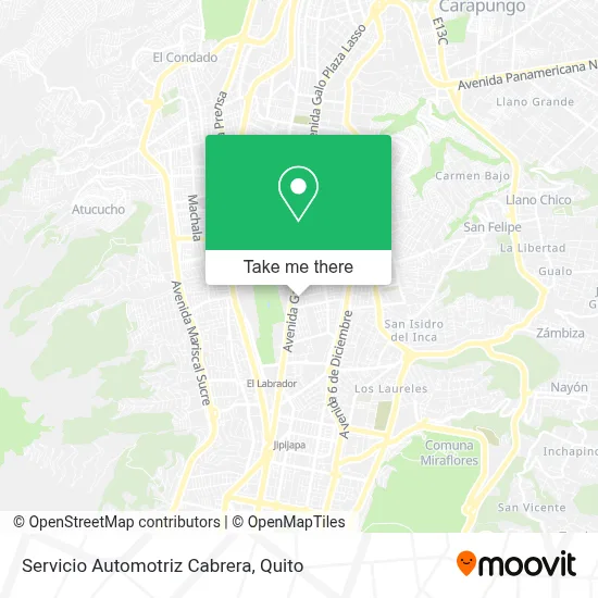 Servicio Automotriz Cabrera map