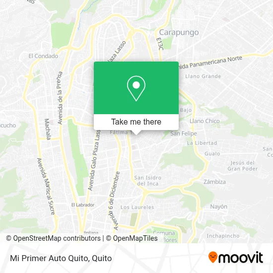 Mi Primer Auto Quito map
