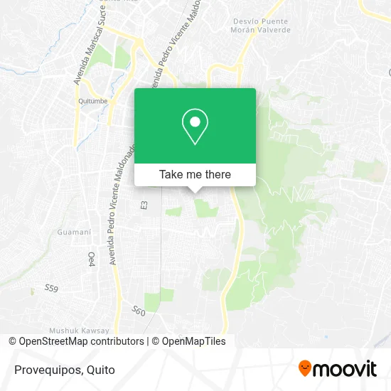 Provequipos map