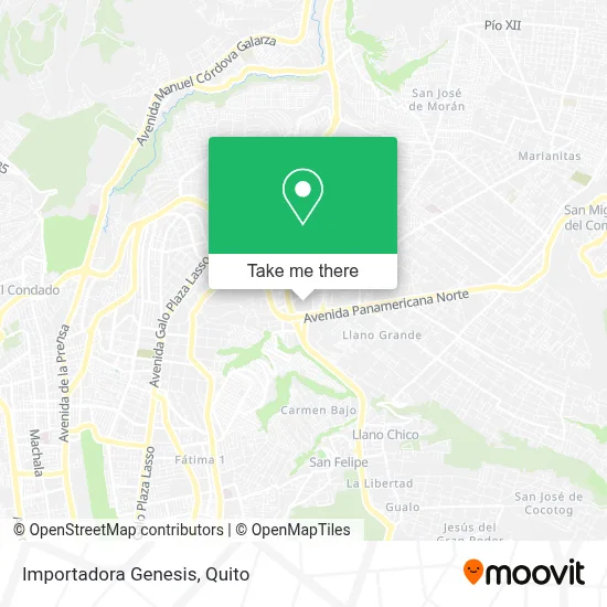 Importadora Genesis map