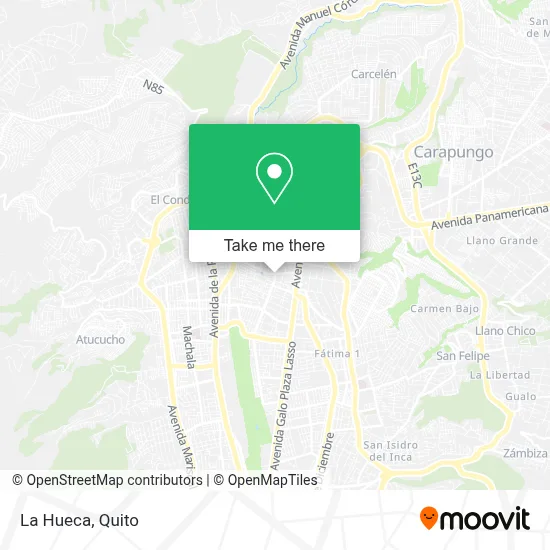 La Hueca map