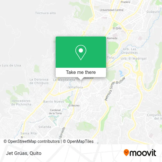 Jet Grúas map