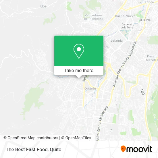 The Best Fast Food map