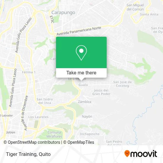 Tiger Training map