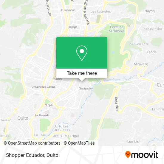 Shopper Ecuador map