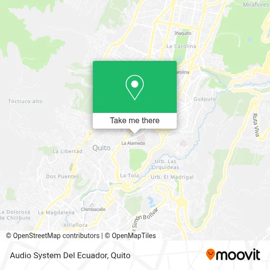 Audio System Del Ecuador map