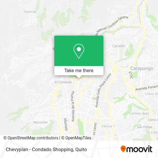 Chevyplan - Condado Shopping map