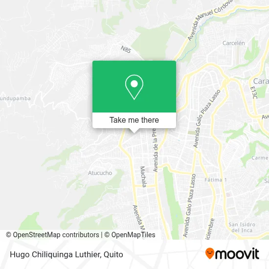 Hugo Chiliquinga Luthier map