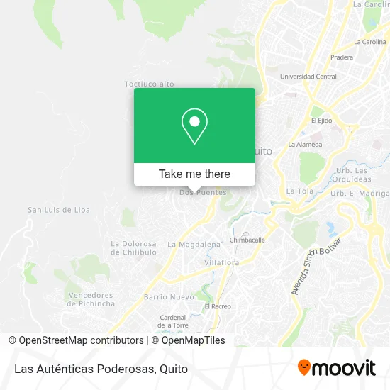 Las Auténticas Poderosas map