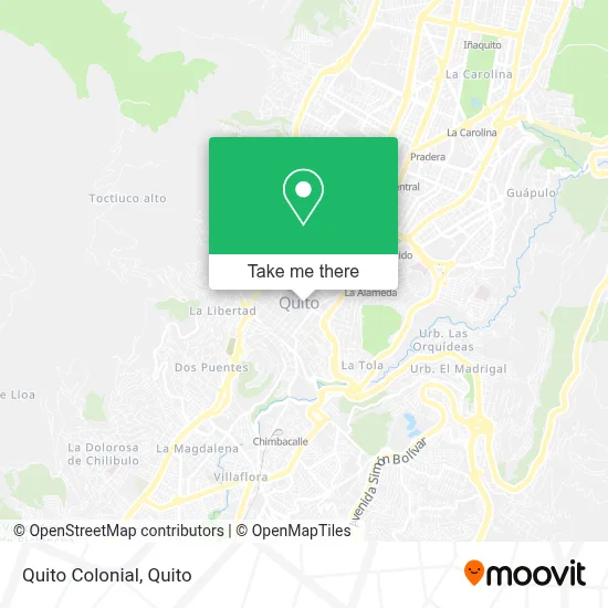 Quito Colonial map