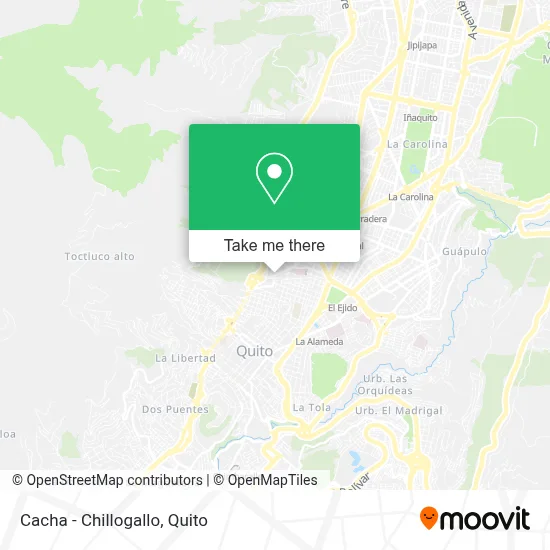 Cacha - Chillogallo map
