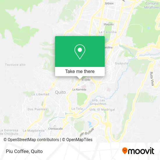 Piu Coffee map