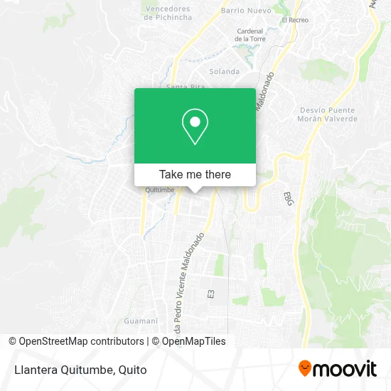 Llantera Quitumbe map