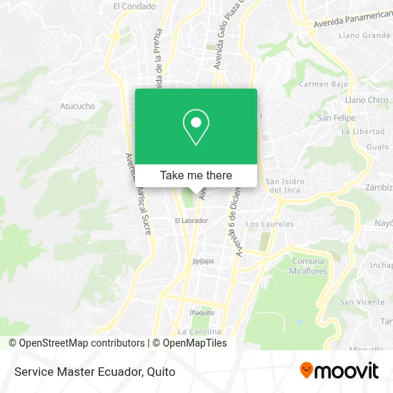 Service Master Ecuador map
