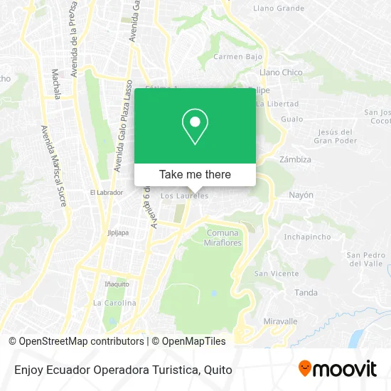 Enjoy Ecuador Operadora Turistica map